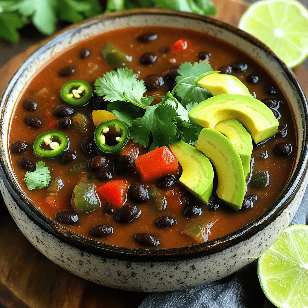 Slow Cooker Spicy Black Bean Soup Flavor Explosion