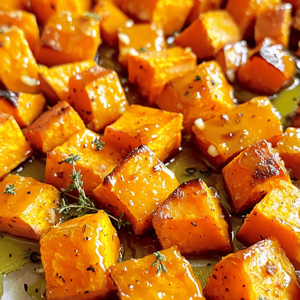 Honey Garlic Roasted Sweet Potatoes Flavorful Delight