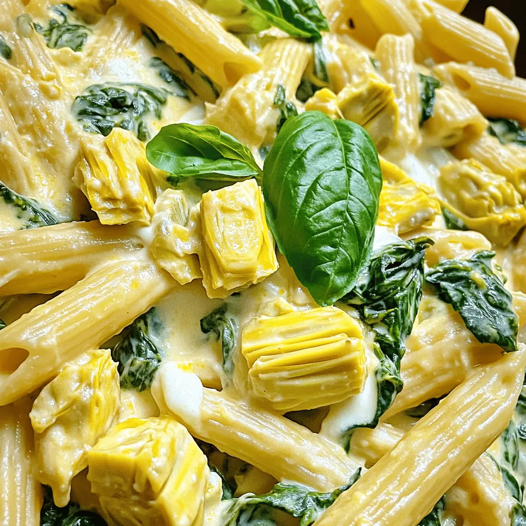 Savory Spinach Artichoke Pasta Easy and Flavorful Dish
