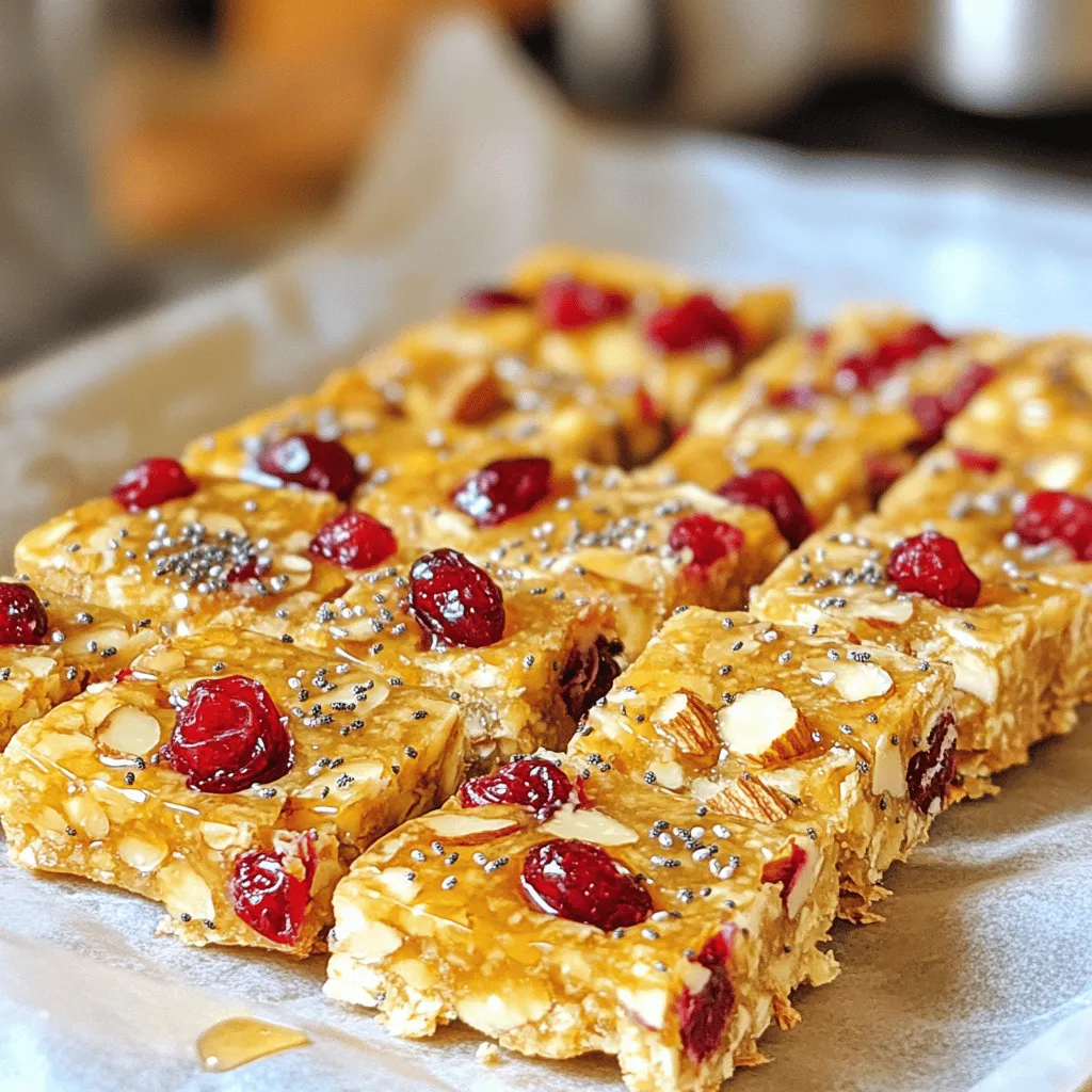Cranberry Almond Energy Bars Simple and Healthy Treat