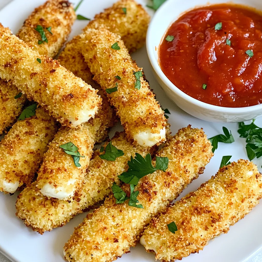 Air Fryer Mozzarella Sticks Crispy and Delicious Snack