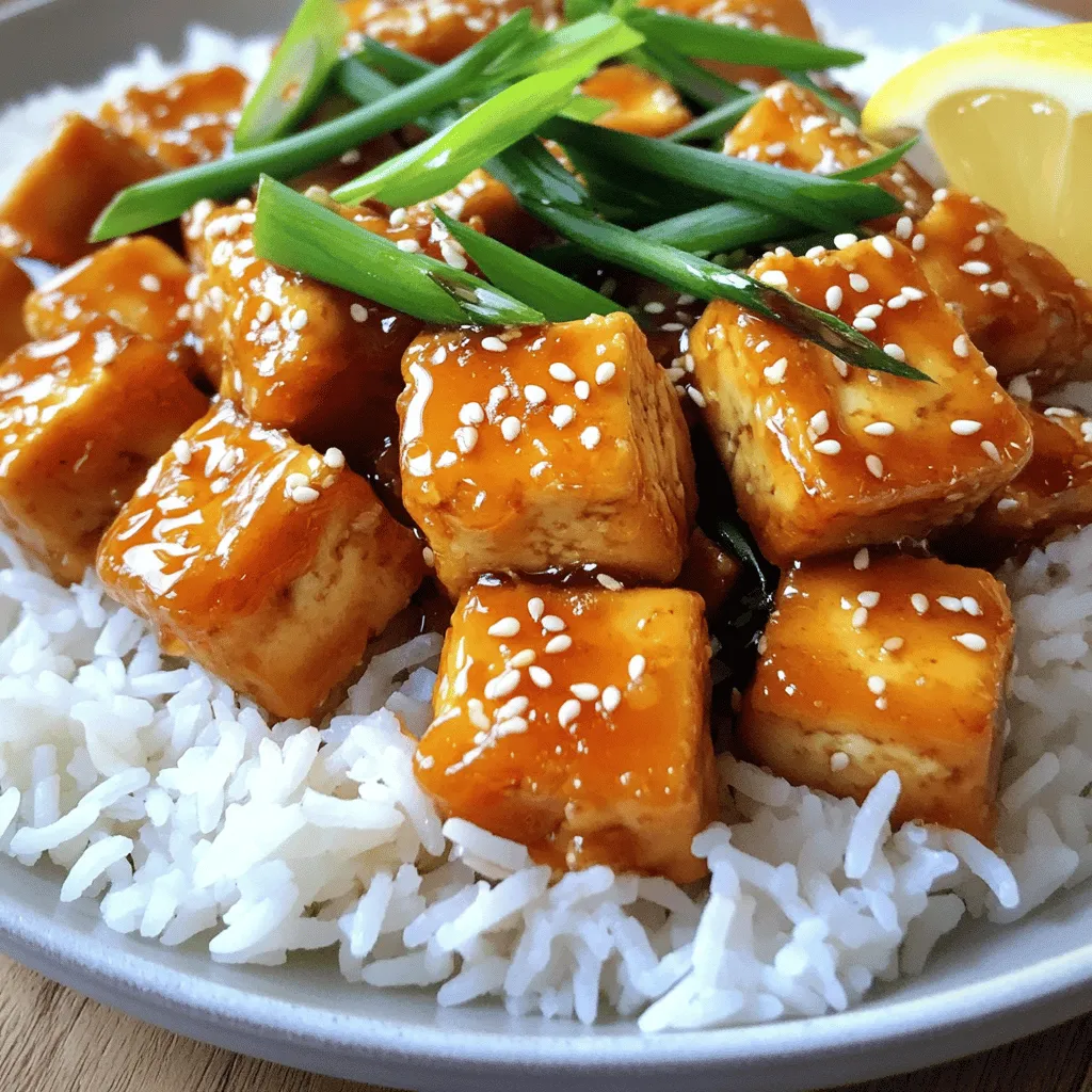 Crispy Honey Garlic Tofu Perfect for Meal Prep