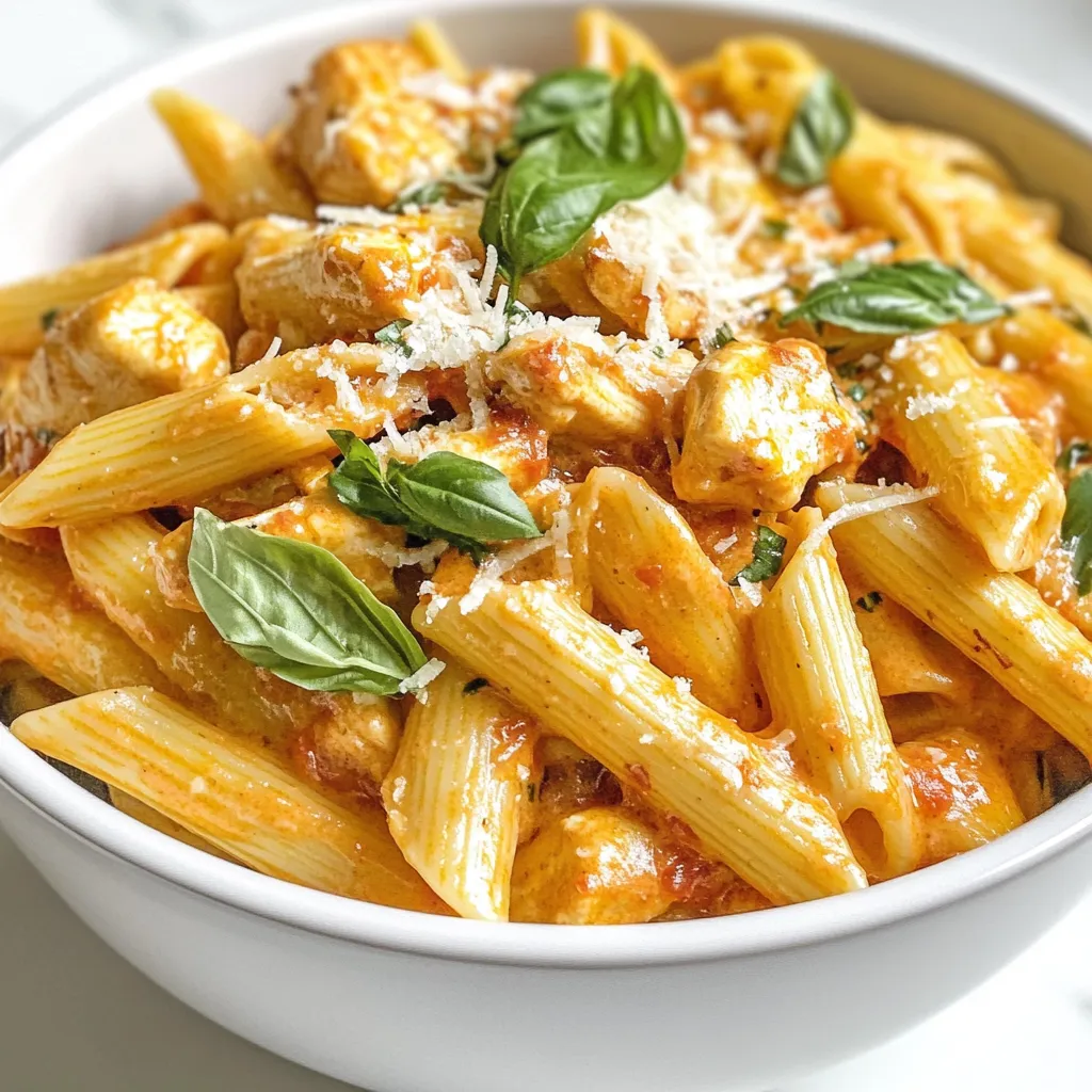 Creamy Tomato Basil Chicken Penne Simple Dinner Delight