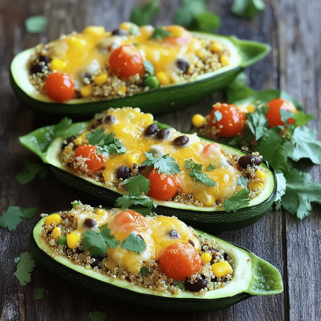 Savory Stuffed Zucchini Boats Flavorful and Healthy Meal