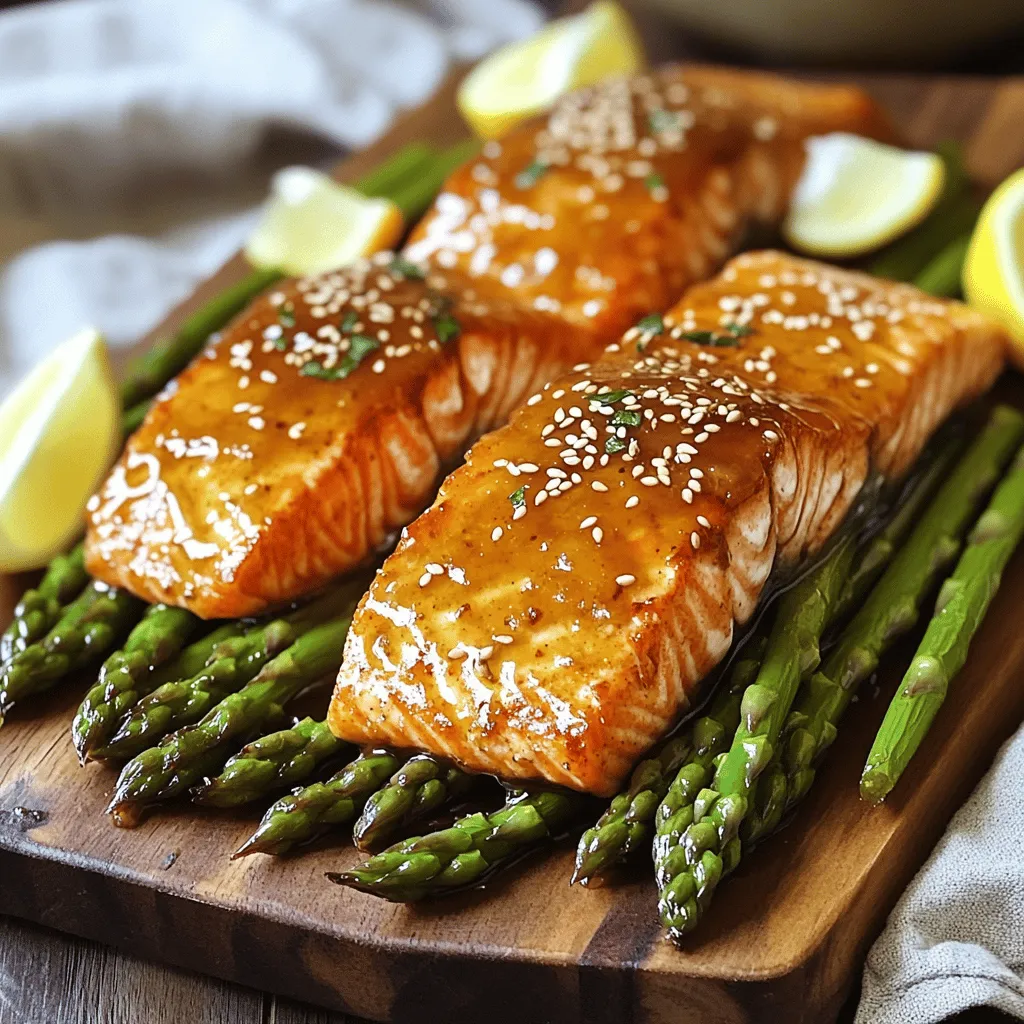 Honey Garlic Salmon &#038; Asparagus Sheet Pan Delight