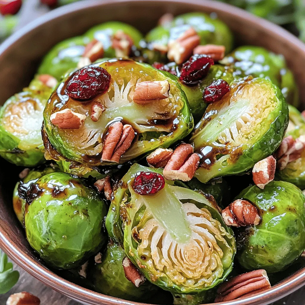 Balsamic Glazed Brussels Sprouts Flavorful Side Dish
