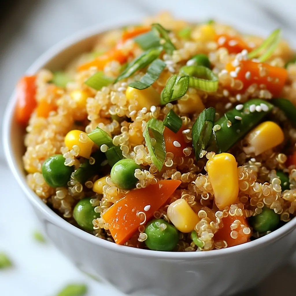 Veggie Loaded Quinoa Fried Rice Flavorful and Easy Meal