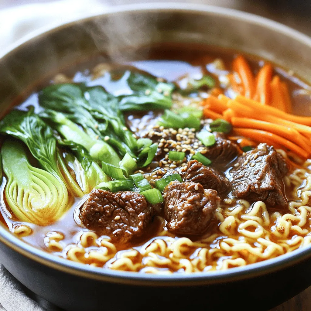 Instant Pot Spicy Beef Ramen Easy and Flavorful Meal
