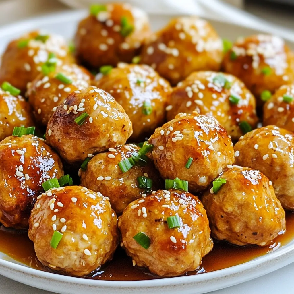 Honey Garlic Chicken Meatballs Tasty and Simple Dish