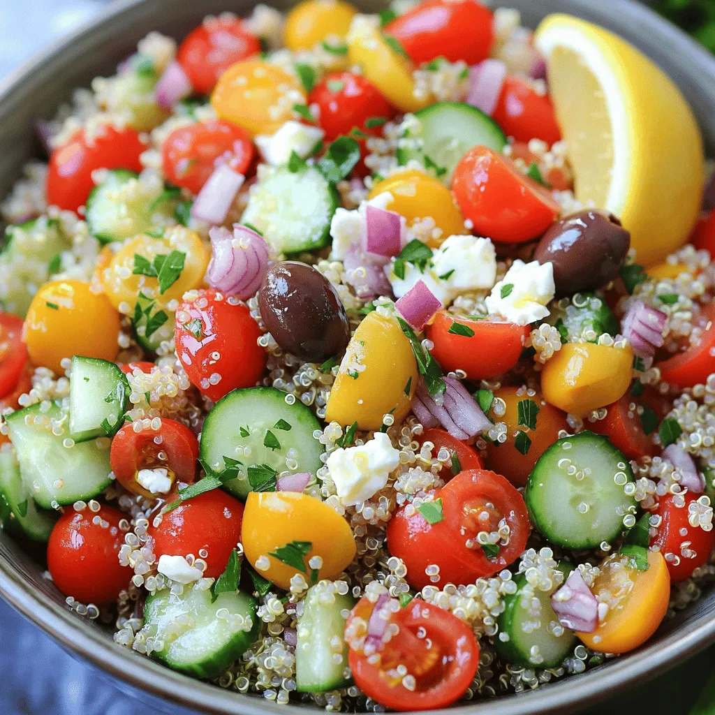 Mediterranean Quinoa Salad Savory and Refreshing Meal