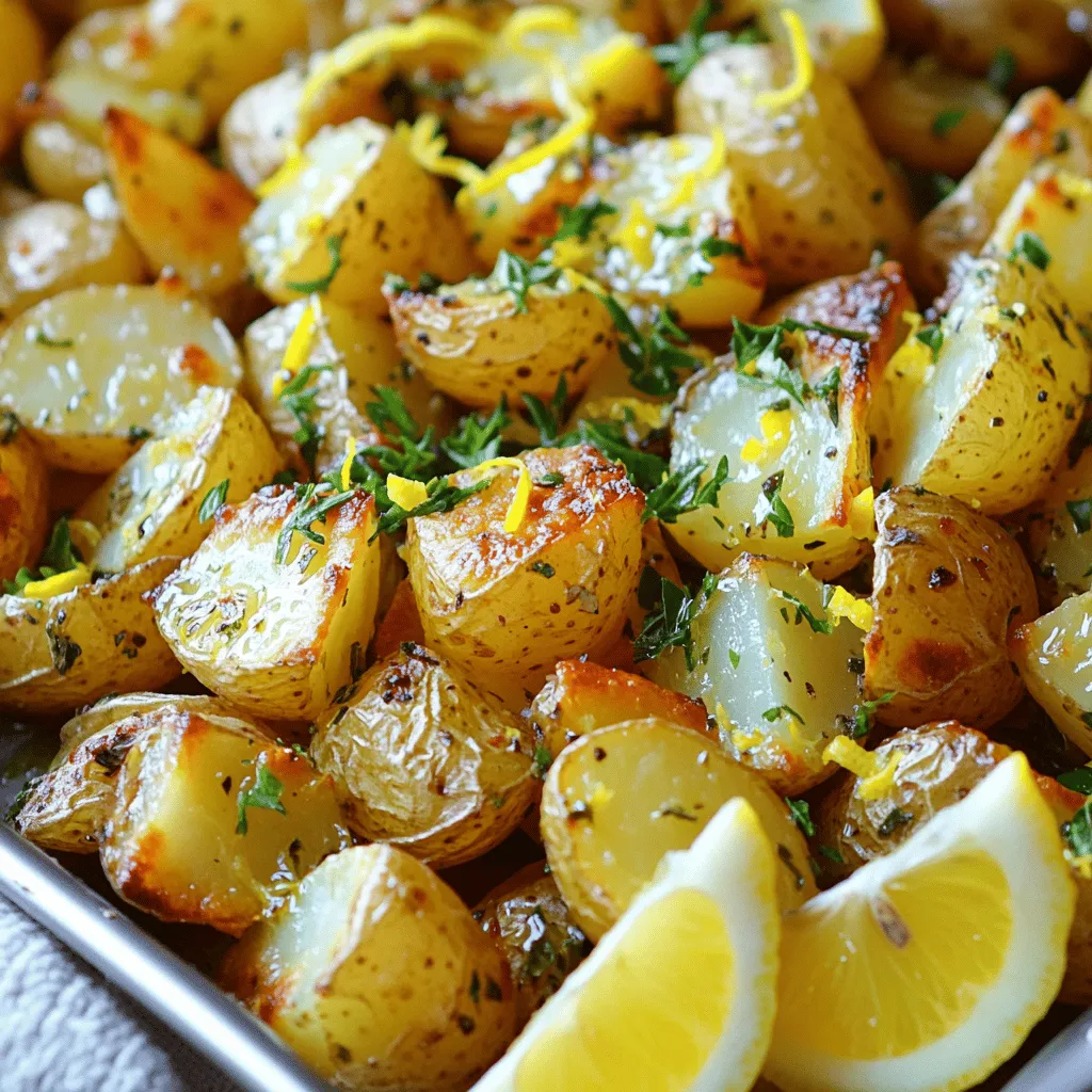 Greek Lemon Roasted Potatoes Flavorful Side Dish