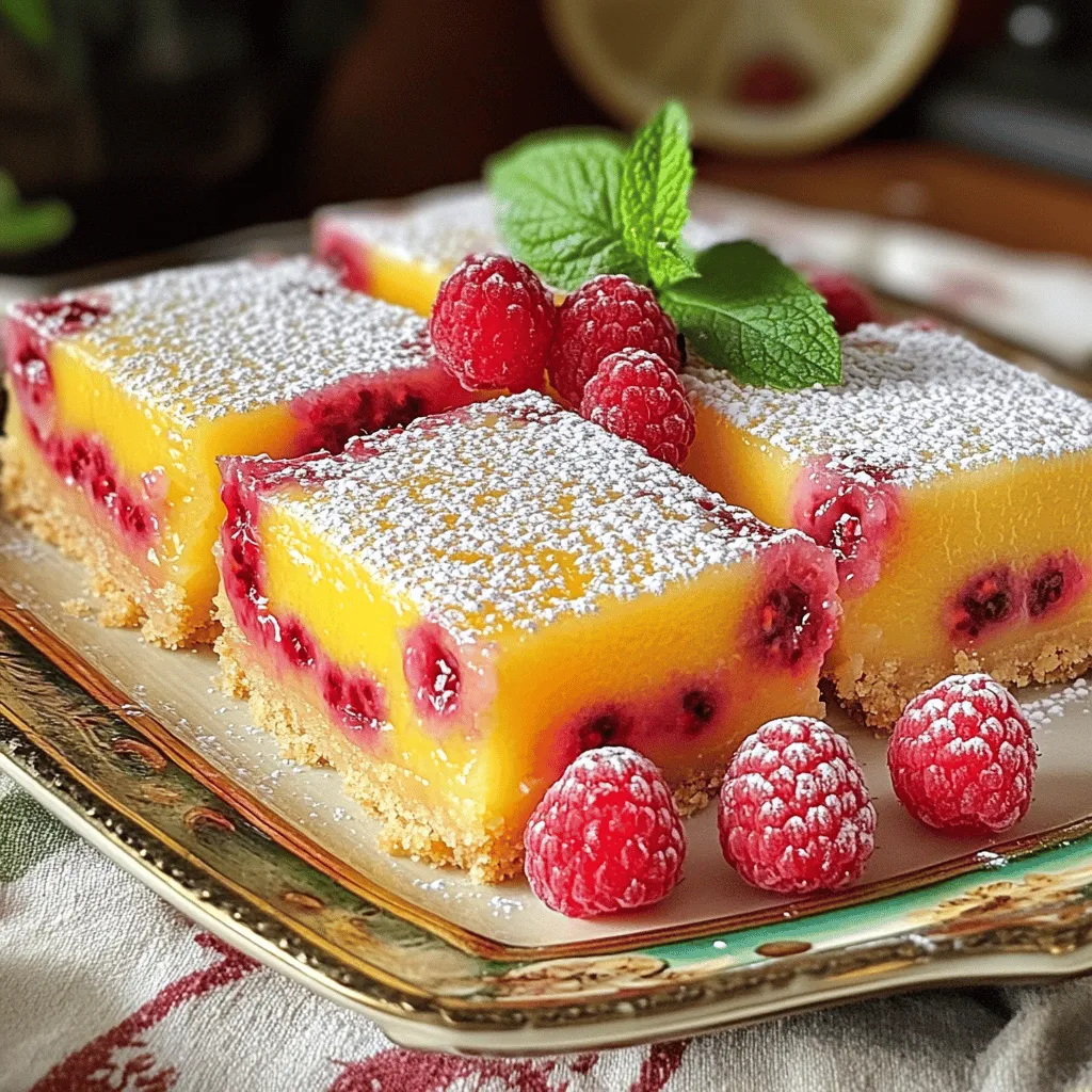 Raspberry Lemonade Bars Delightful and Tart Treat