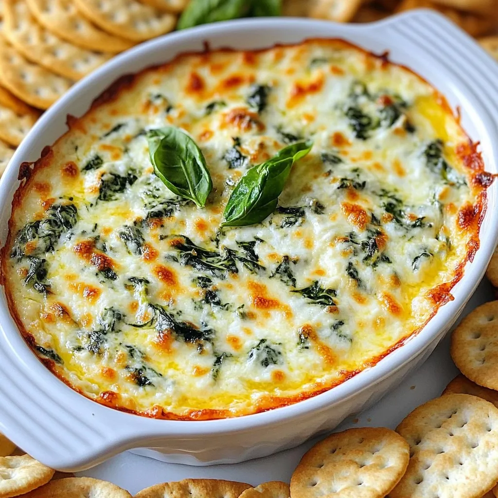 Creamy Spinach Parmesan Dip Flavorful and Easy Recipe