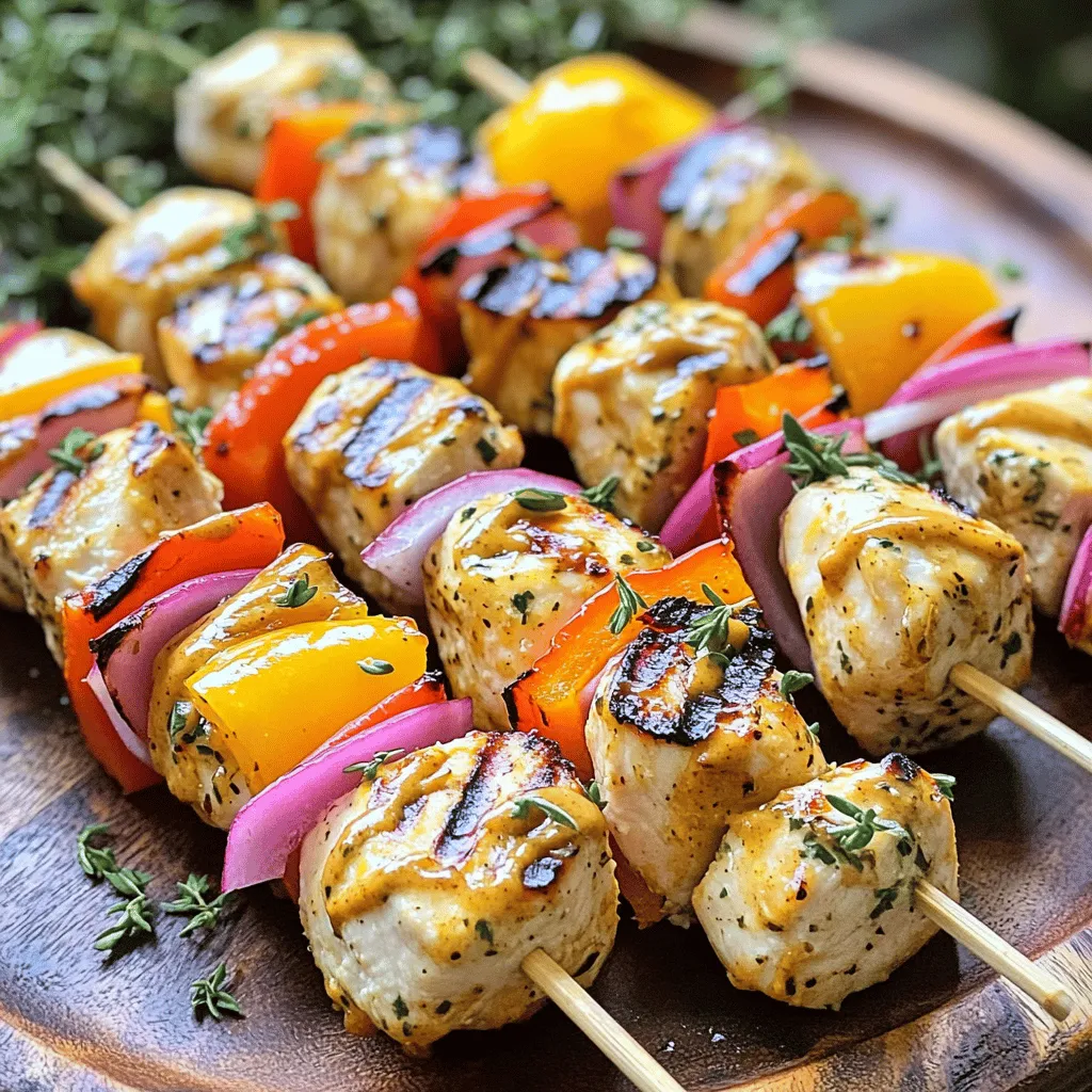 Honey Mustard Chicken Skewers Flavorful and Easy Dish