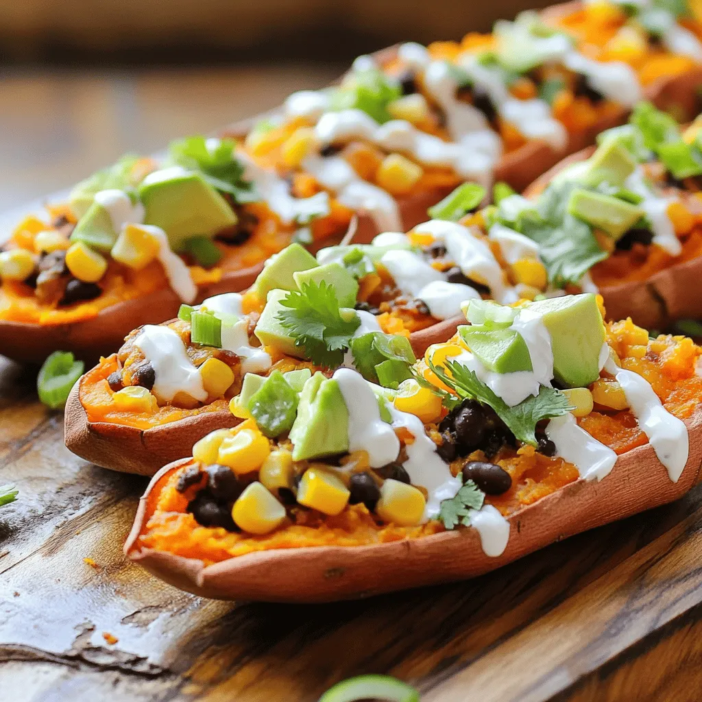 Loaded Sweet Potato Skins Flavorful and Satisfying Snack