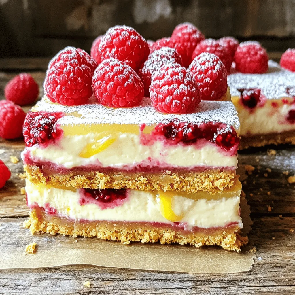 Raspberry Lemon Cheesecake Bars Delightful Easy Recipe