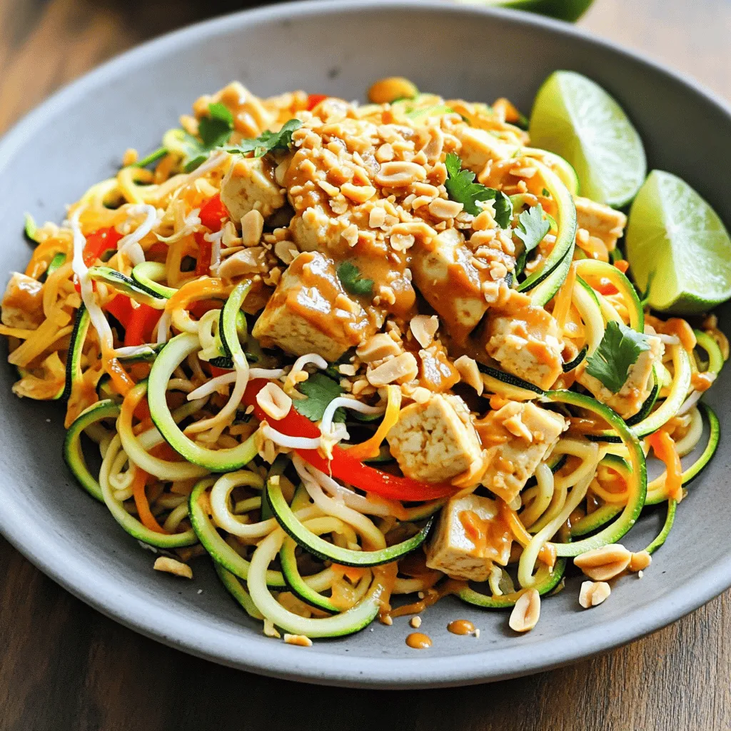 Zucchini Noodle Pad Thai Flavorful and Healthy Dish