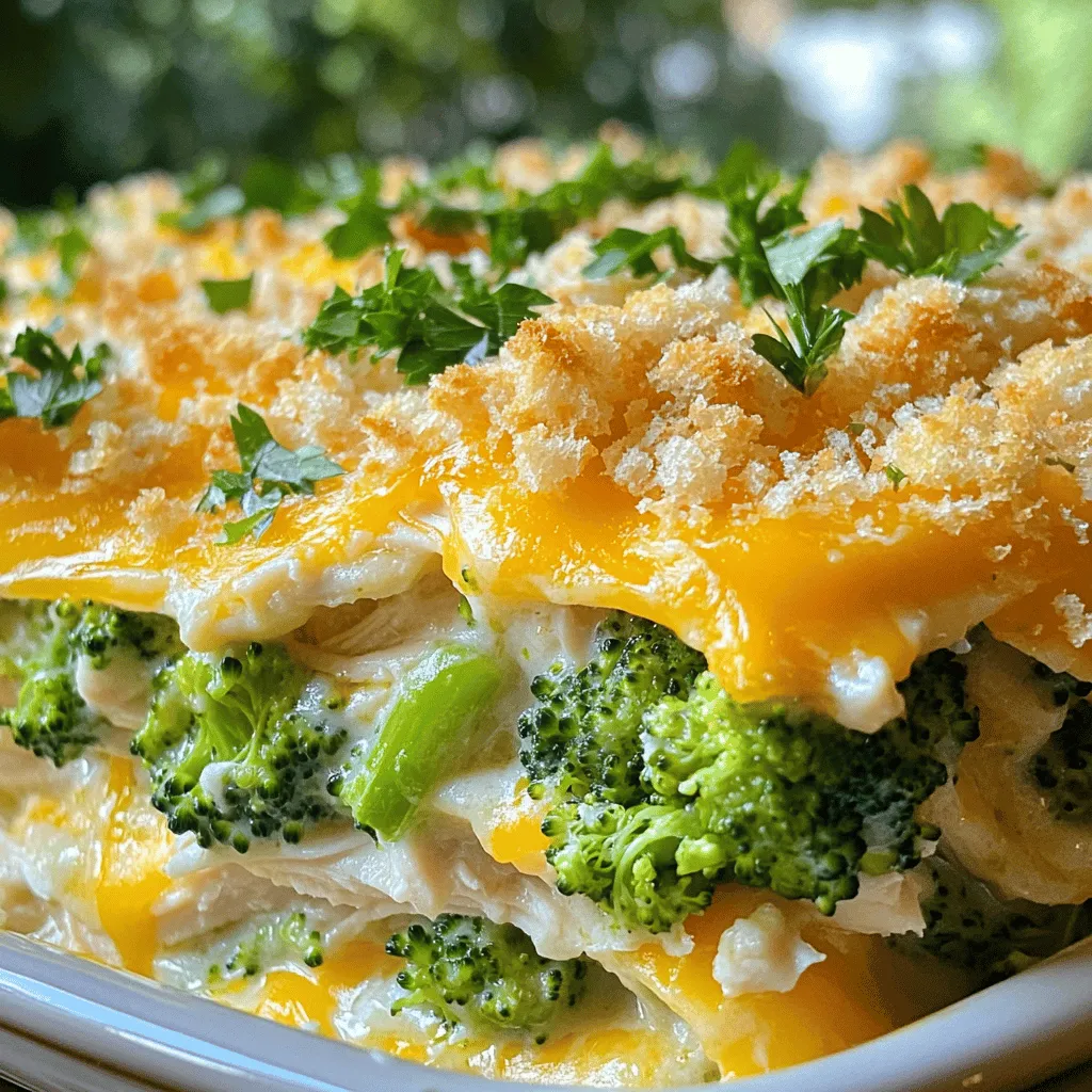 Cheesy Chicken Broccoli Casserole Comfort Food Recipe
