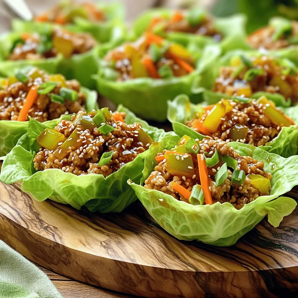 Teriyaki Chicken Lettuce Cups Fresh and Flavorful Dish