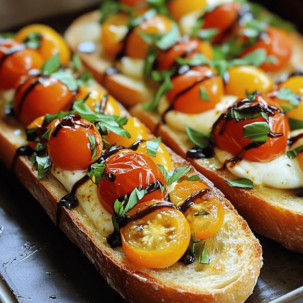 Caprese Garlic Bread Savory and Flavorful Treat