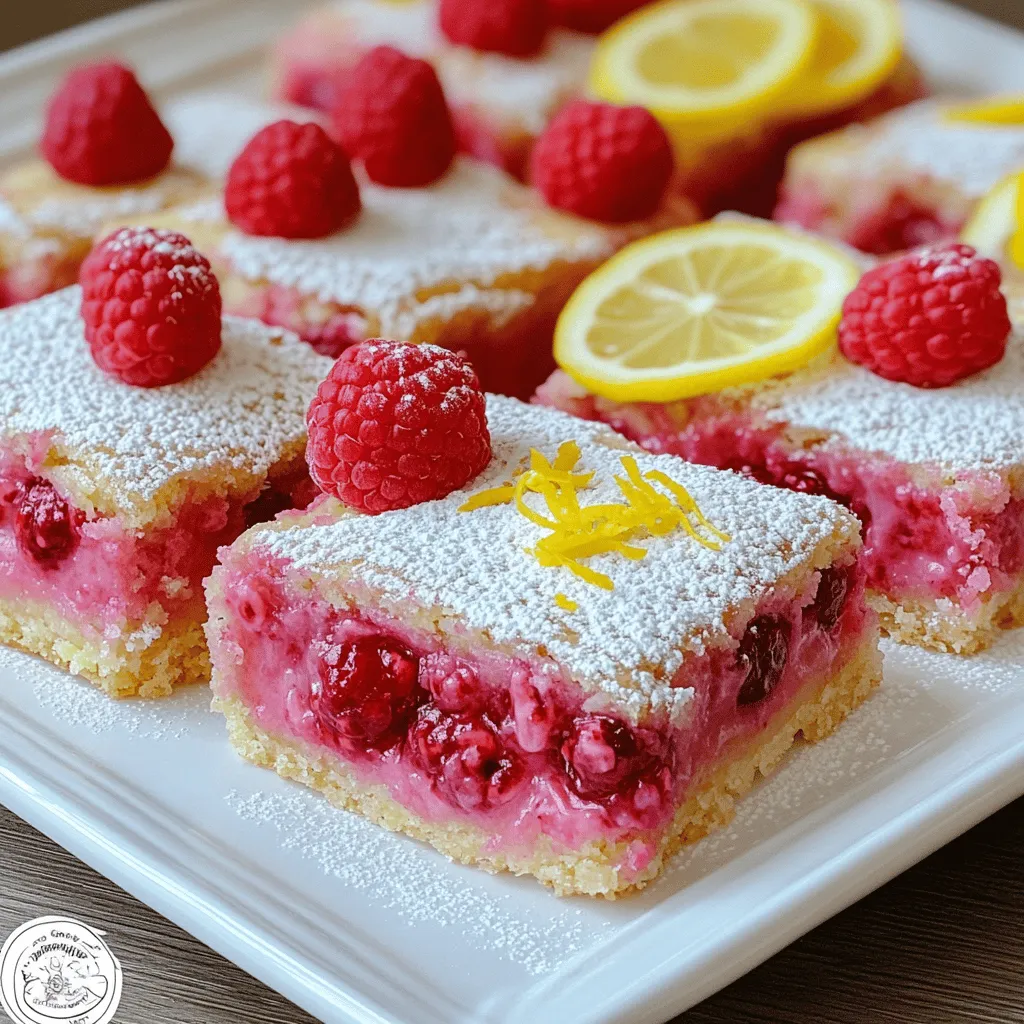 Raspberry Lemonade Bars Delightful and Zesty Treat