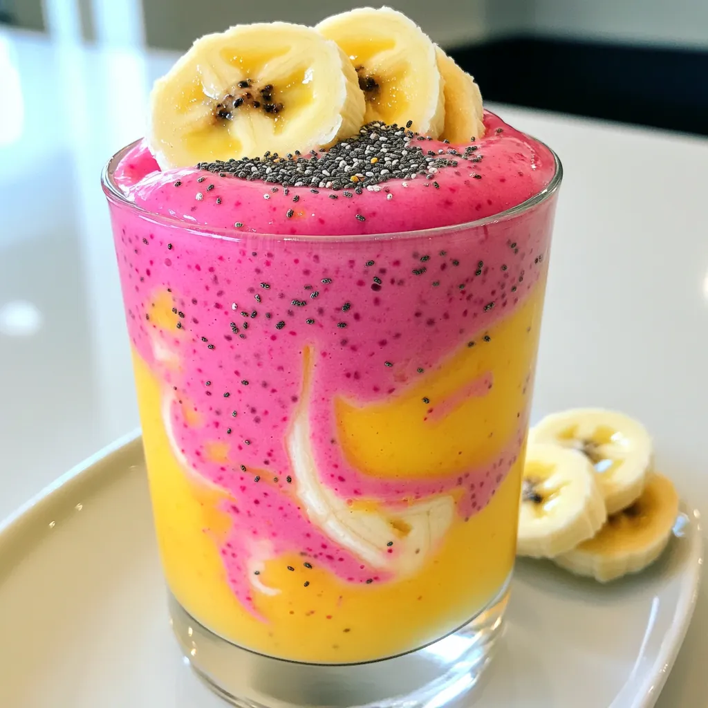 Mango Dragonfruit Smoothie Fresh and Flavorful Treat