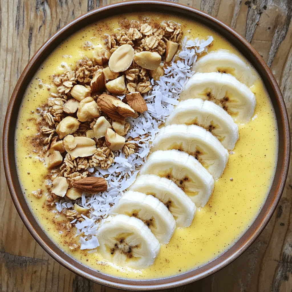 High-Protein Peanut Butter Banana Smoothie Bowl Recipe