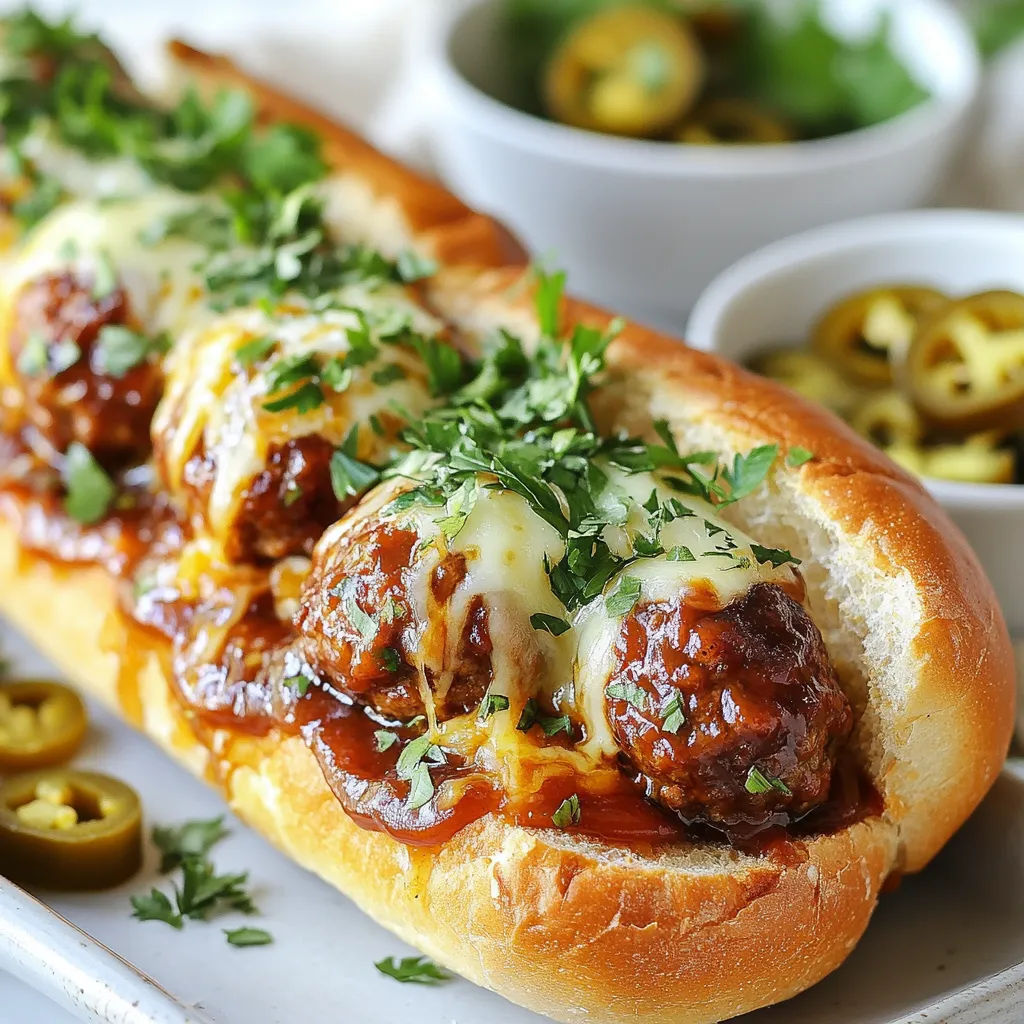 Tangy BBQ Meatball Subs Simple and Tasty Recipe