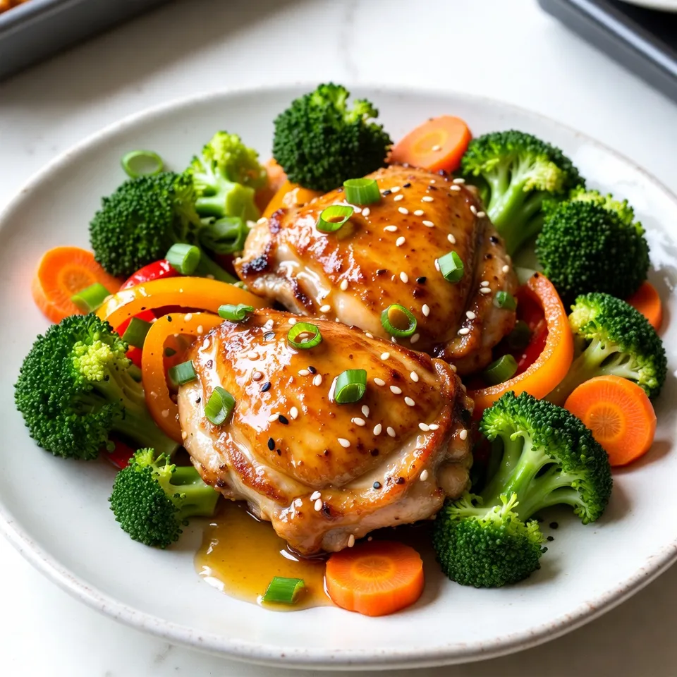 Sheet Pan Honey Garlic Chicken Easy and Flavorful Meal