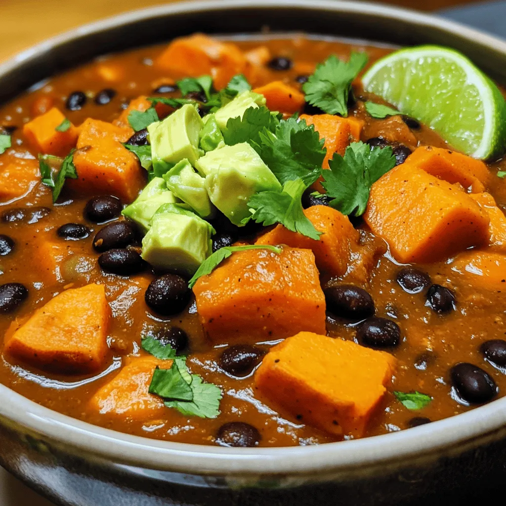 Savory Sweet Potato Black Bean Chili Recipe Today