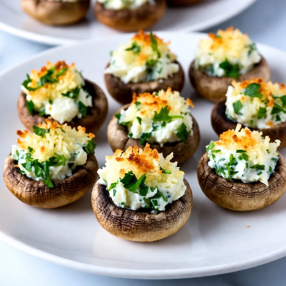Garlic Parmesan Stuffed Mushrooms Irresistible Treat