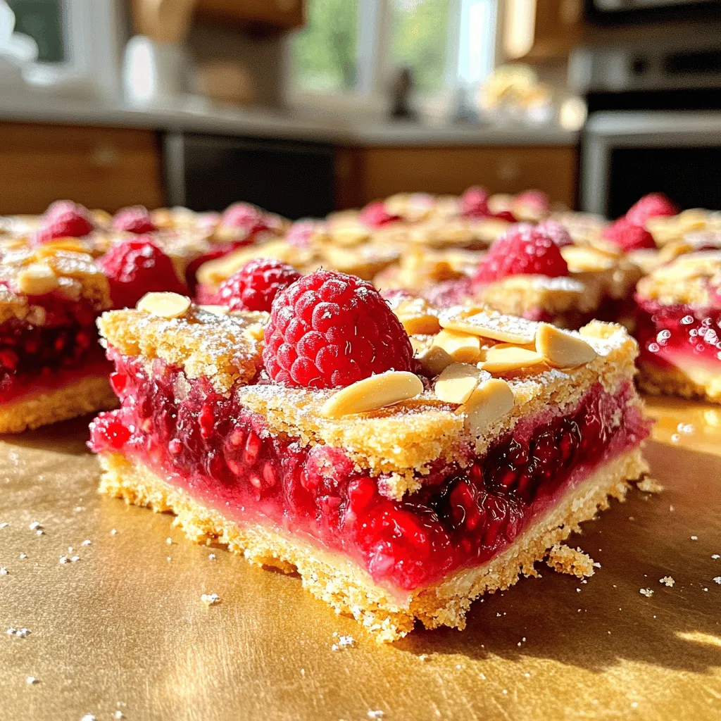 Raspberry Almond Shortbread Bars Flavorful Sweet Treat