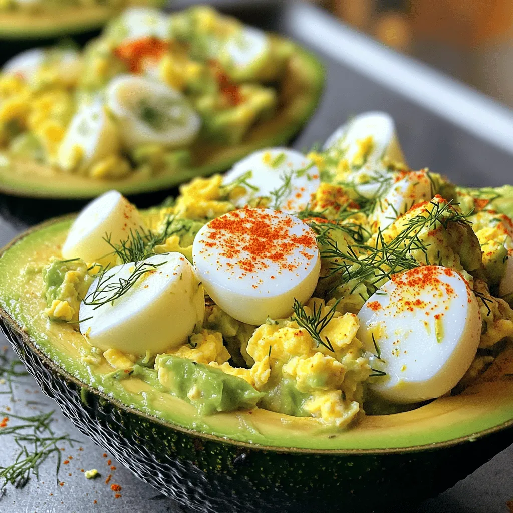 Egg Salad Avocado Boats Perfect and Tasty Delight