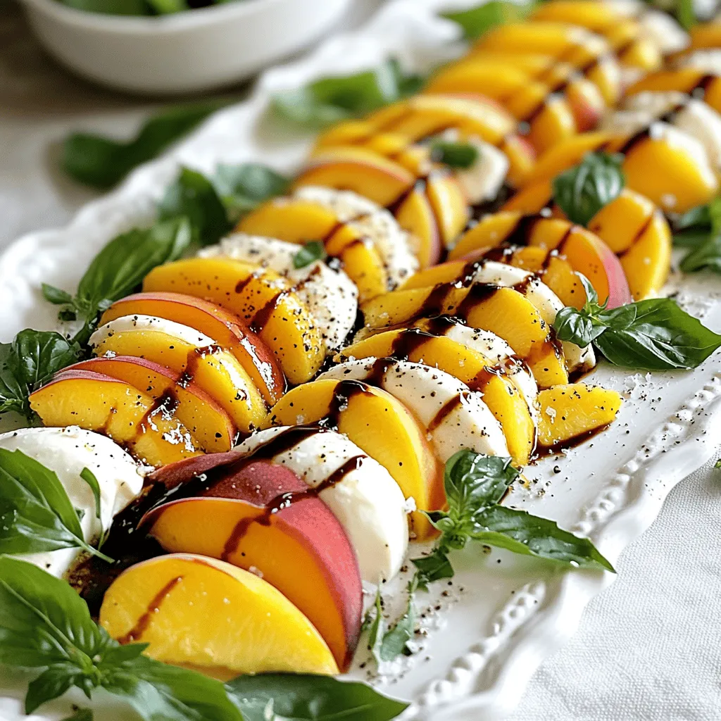 Peach Caprese Salad Refreshing Summer Delight