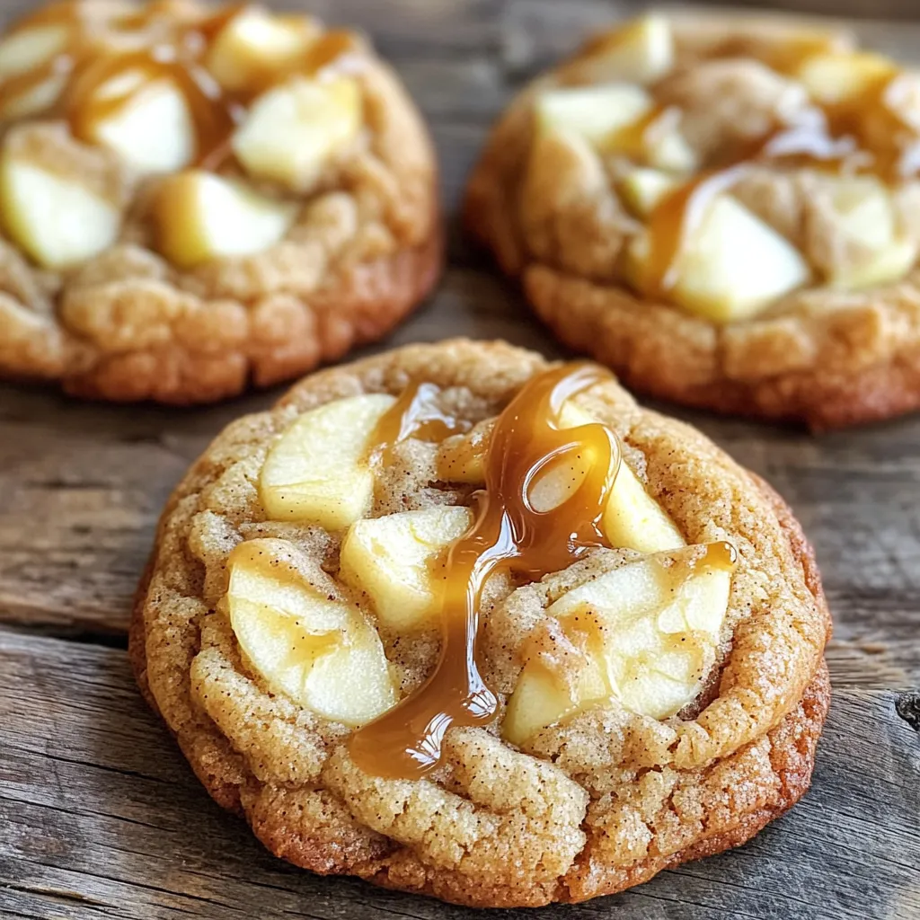 Caramel Apple Cheesecake Stuffed Cookies Delight