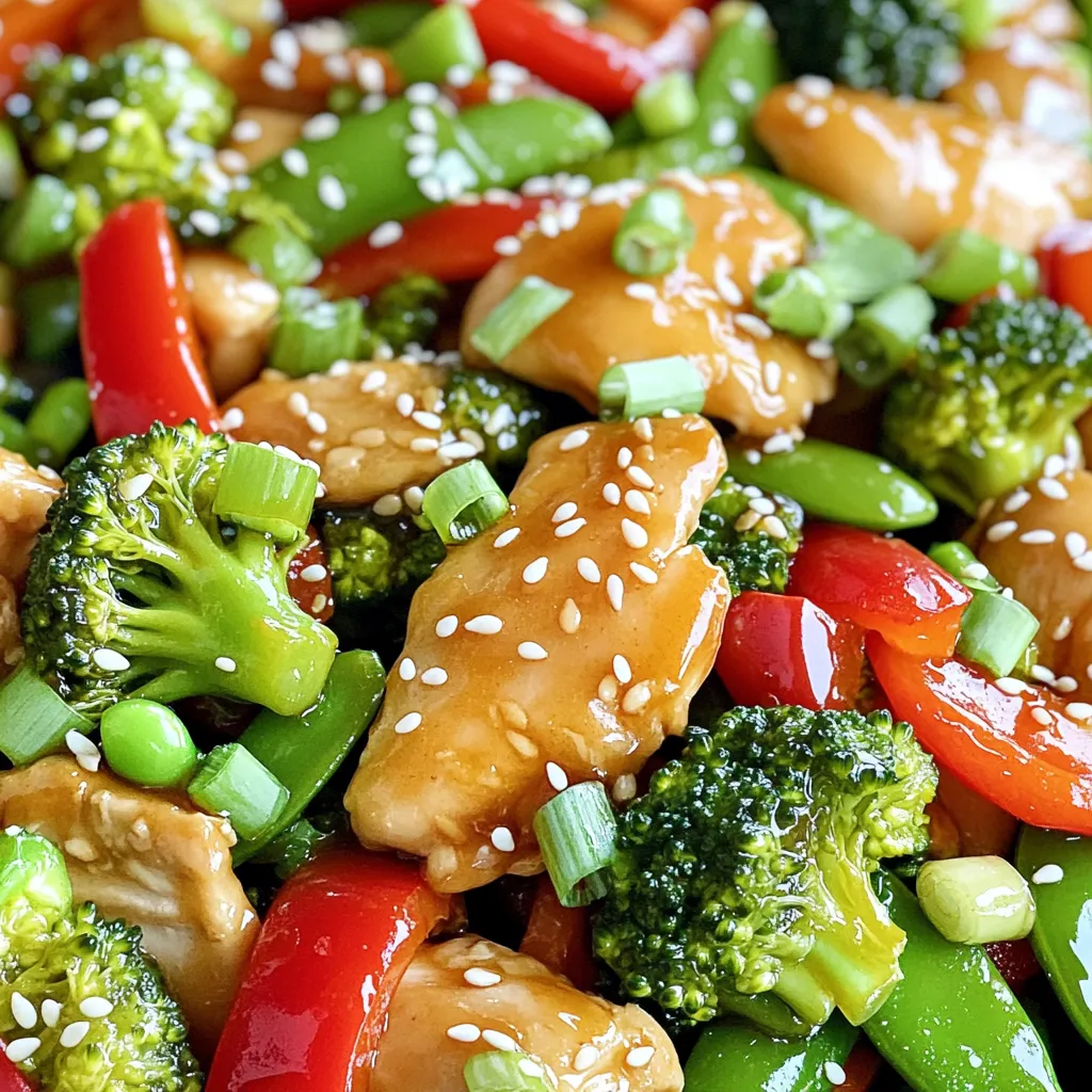 Honey Garlic Chicken Stir Fry Quick and Tasty Meal