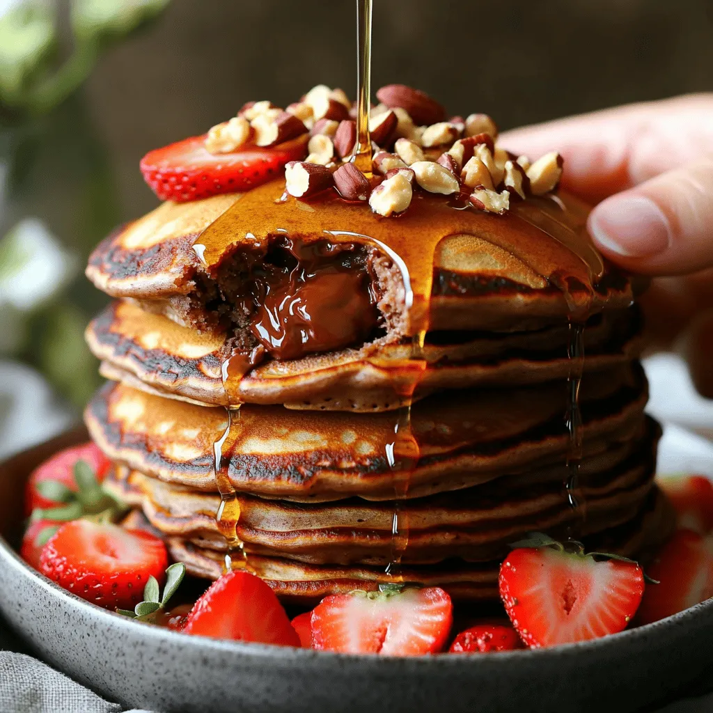 Chocolate Hazelnut Spread Pancakes Simple and Fluffy