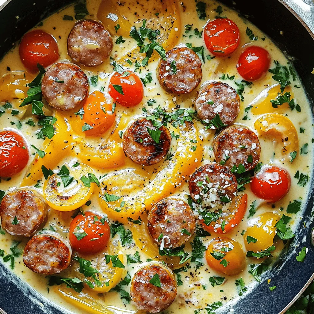Minute Creamy Cajun Sausage Skillet Easy and Delicious