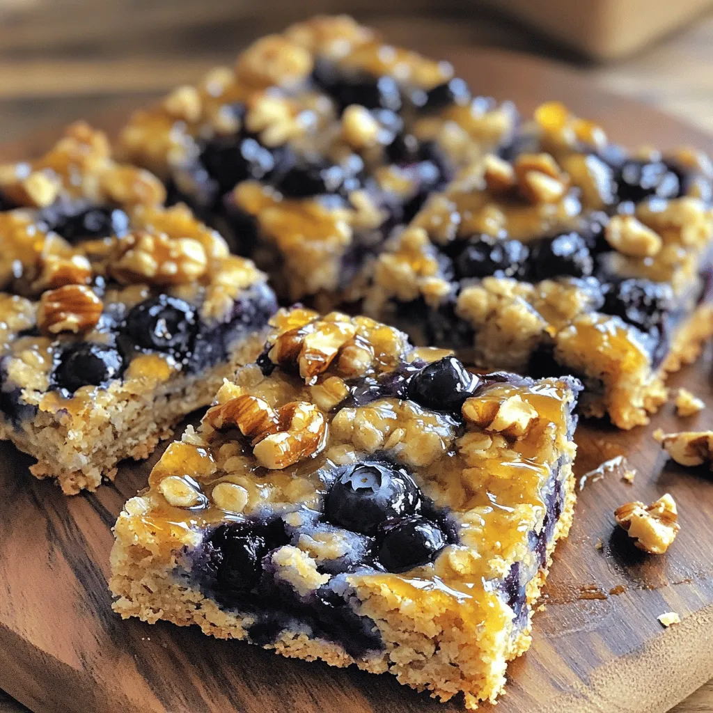 Blueberry Oatmeal Bars Perfect for Healthy Snacking