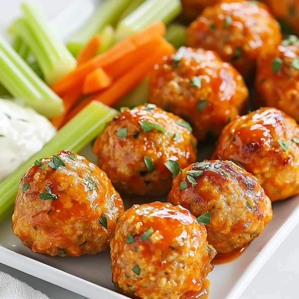 Buffalo Ranch Turkey Meatballs Savory and Flavorful Dish