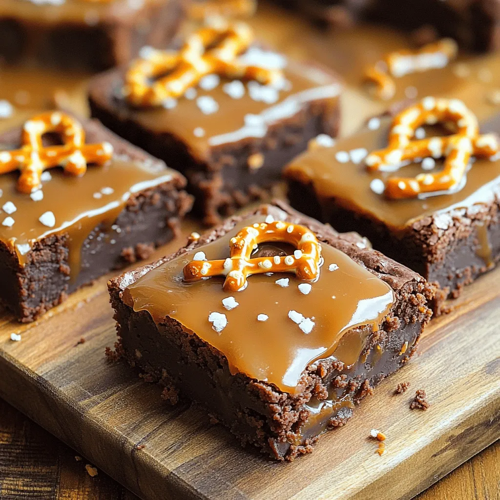 Salted Caramel Pretzel Brownies Irresistible Treat