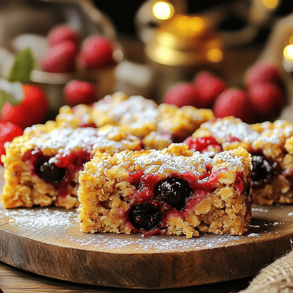 Healthy Berry Oatmeal Bars Crunchy and Delicious Snack