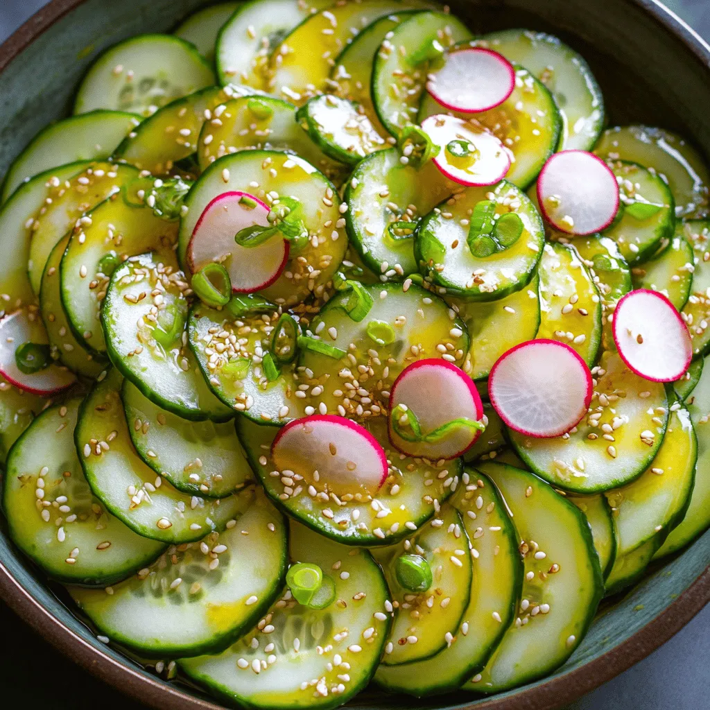 Asian Sesame Cucumber Salad Crunchy and Refreshing Dish