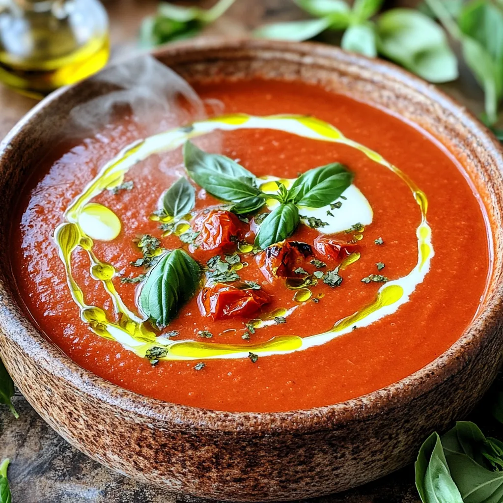 One-Pot Creamy Roasted Tomato Soup Delightful Recipe