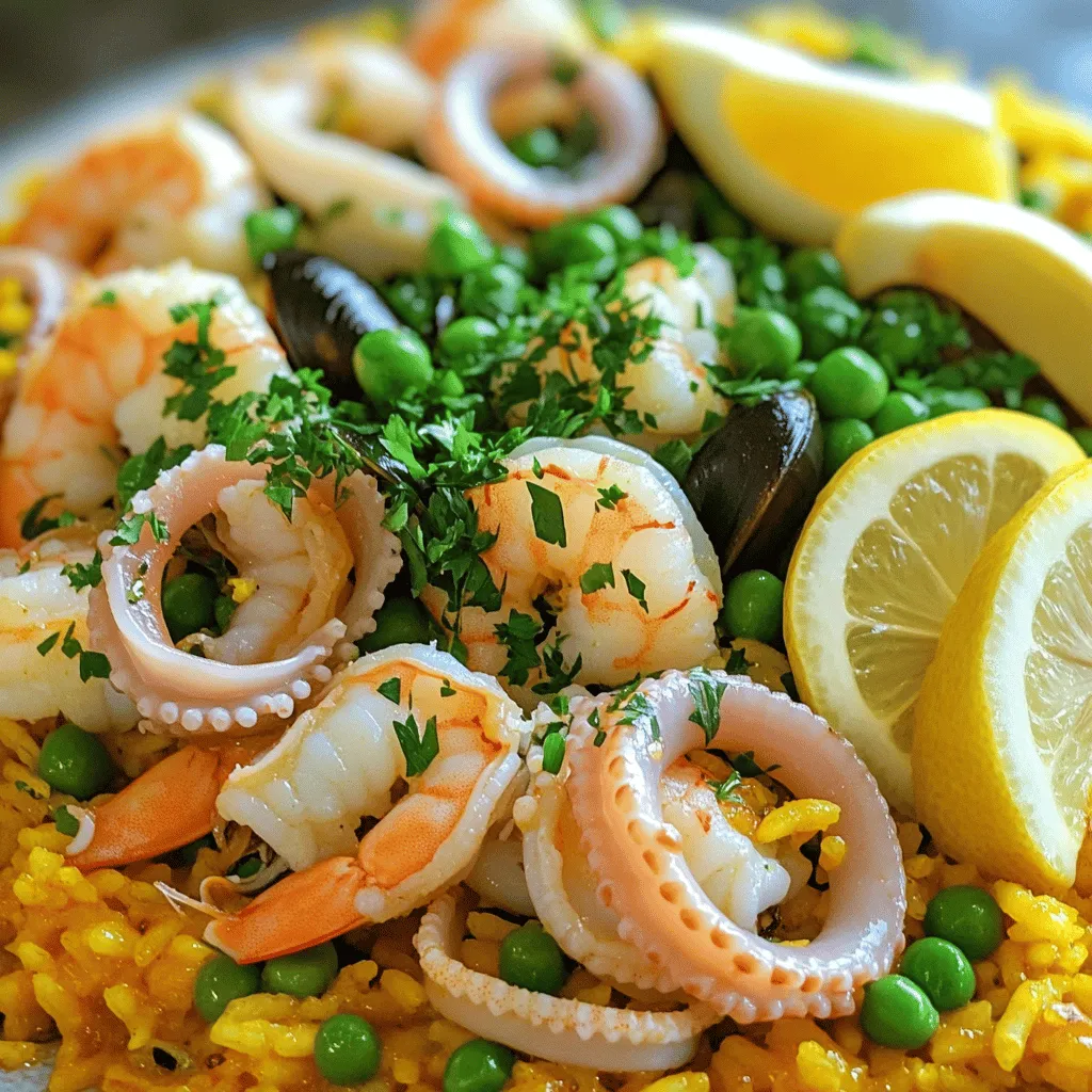 Saffron Infused Seafood Paella Irresistible Recipe