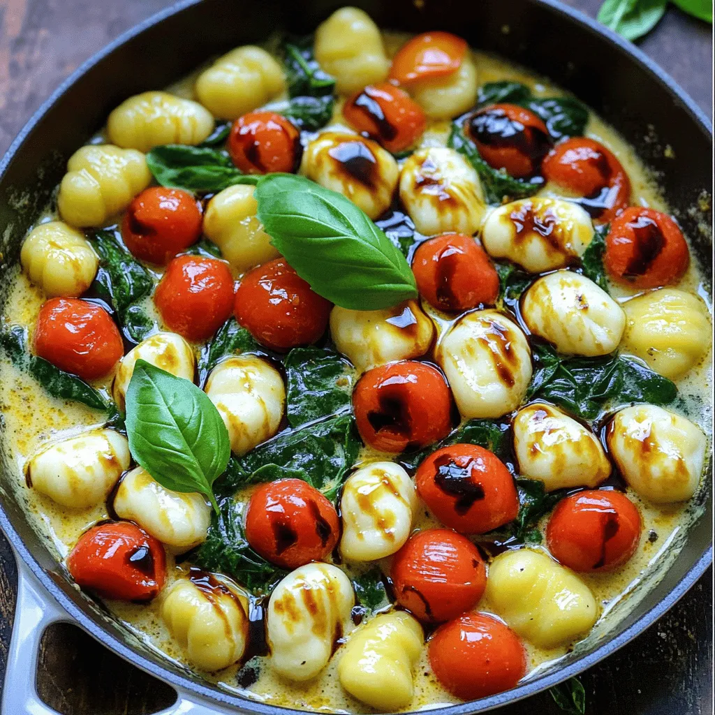 Creamy Caprese Gnocchi Skillet Simple and Tasty Dish