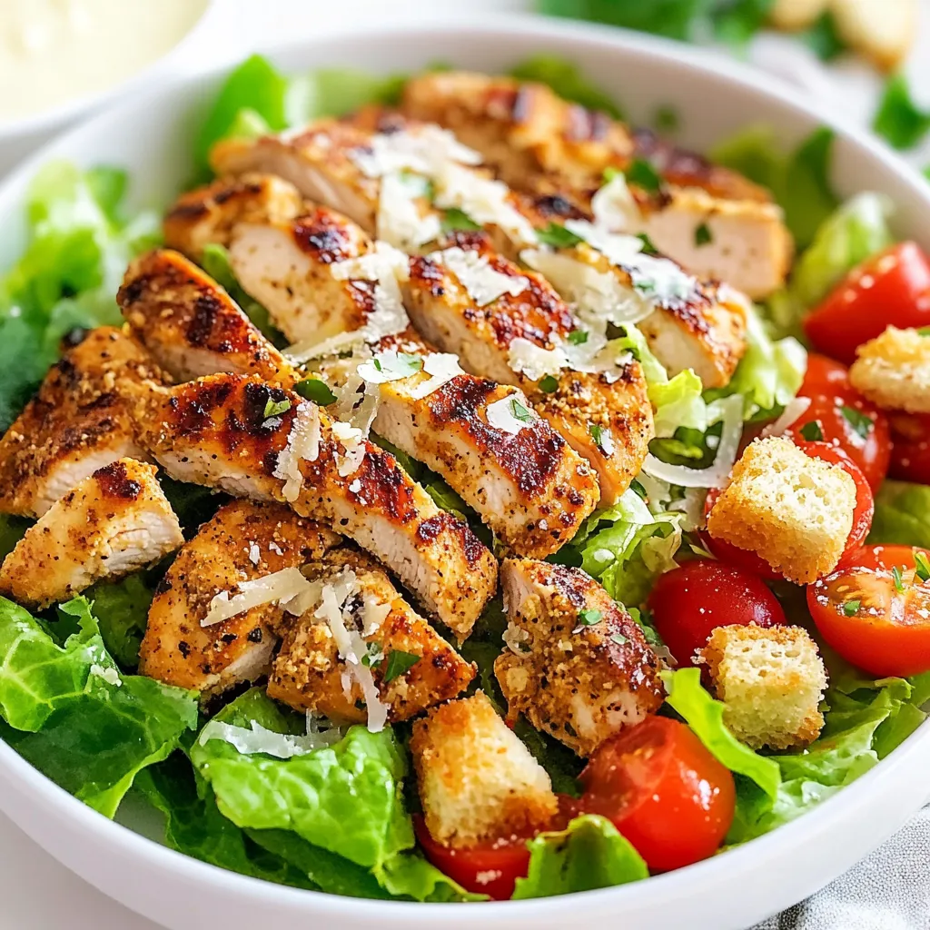 Cajun Chicken Caesar Salad Flavorful and Fresh Meal