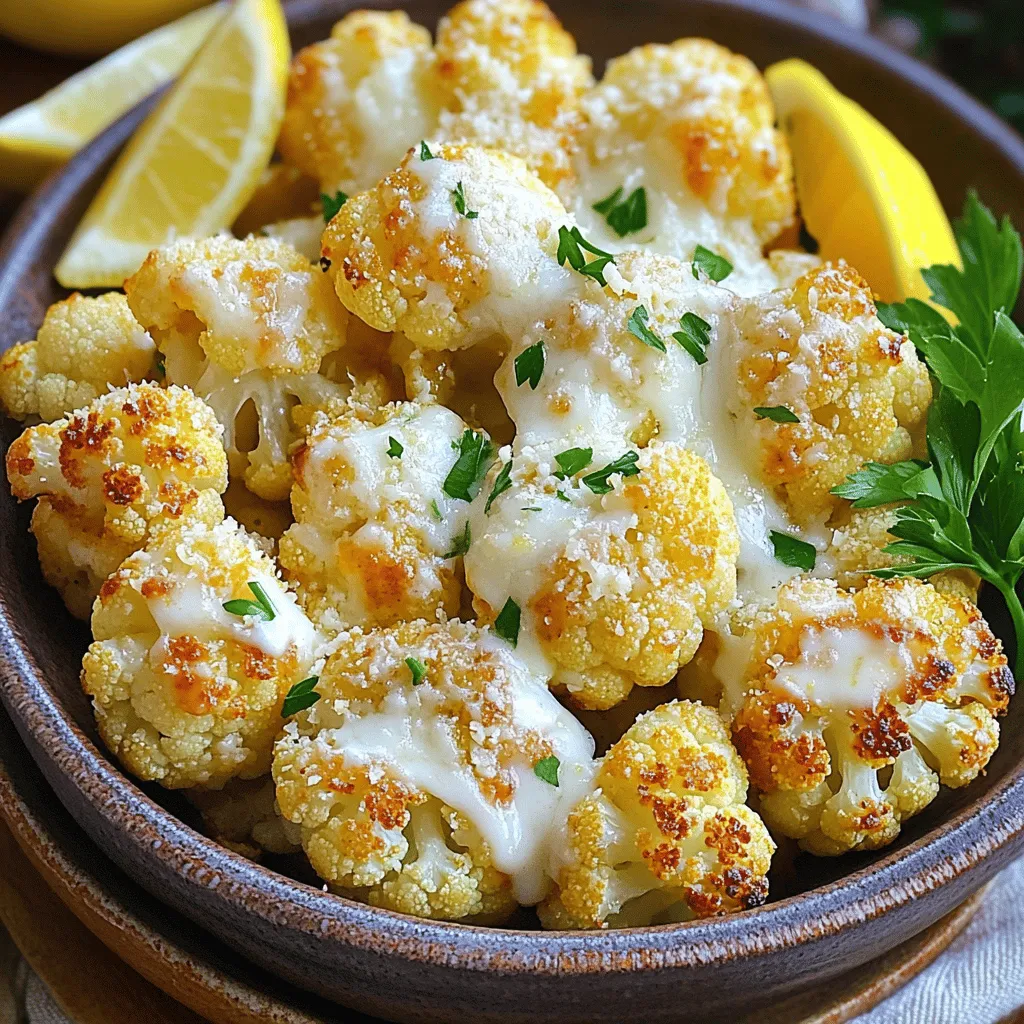 Garlic Parmesan Roasted Cauliflower Flavorful Delight