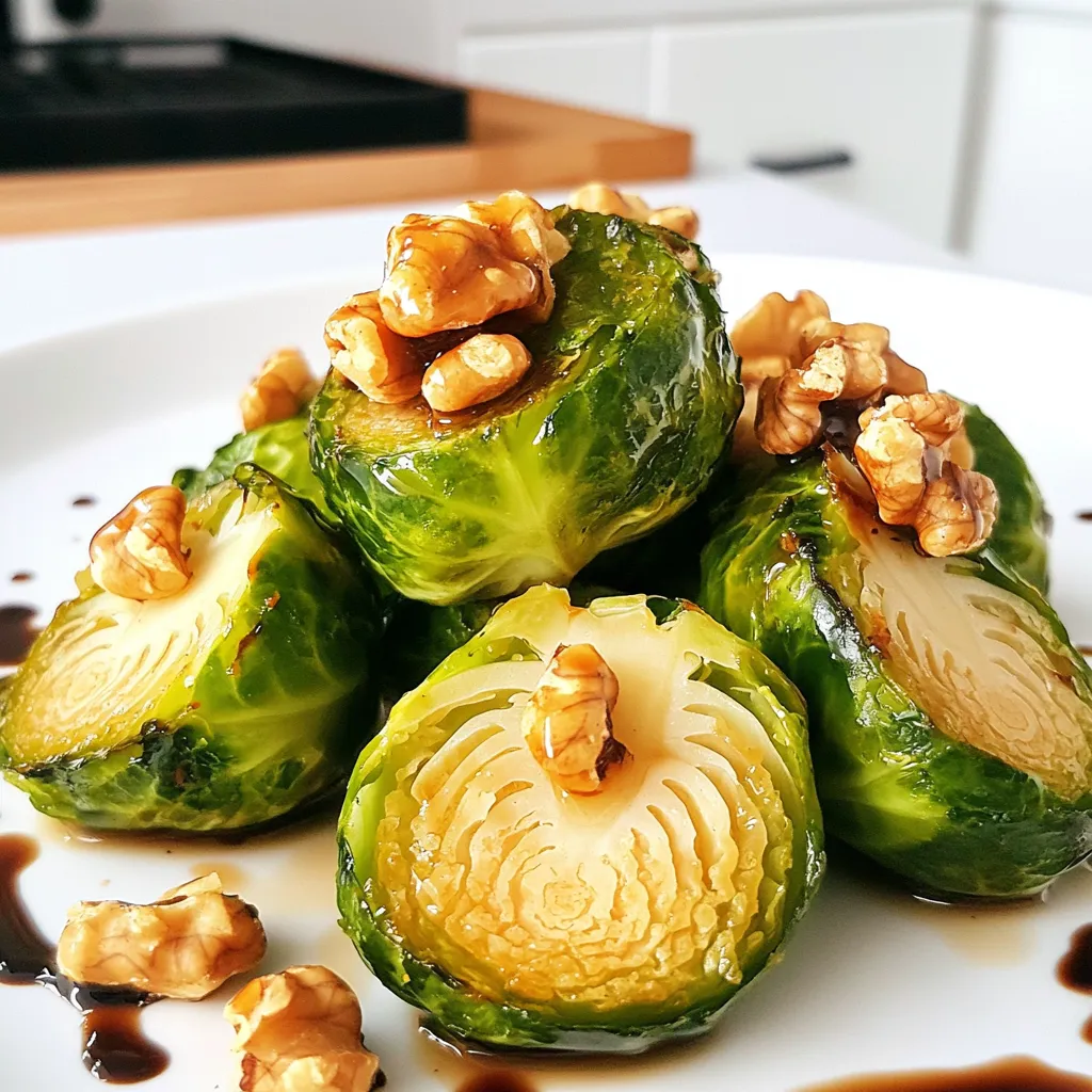 Air Fryer Maple Glazed Brussels Sprouts Tasty Side Dish