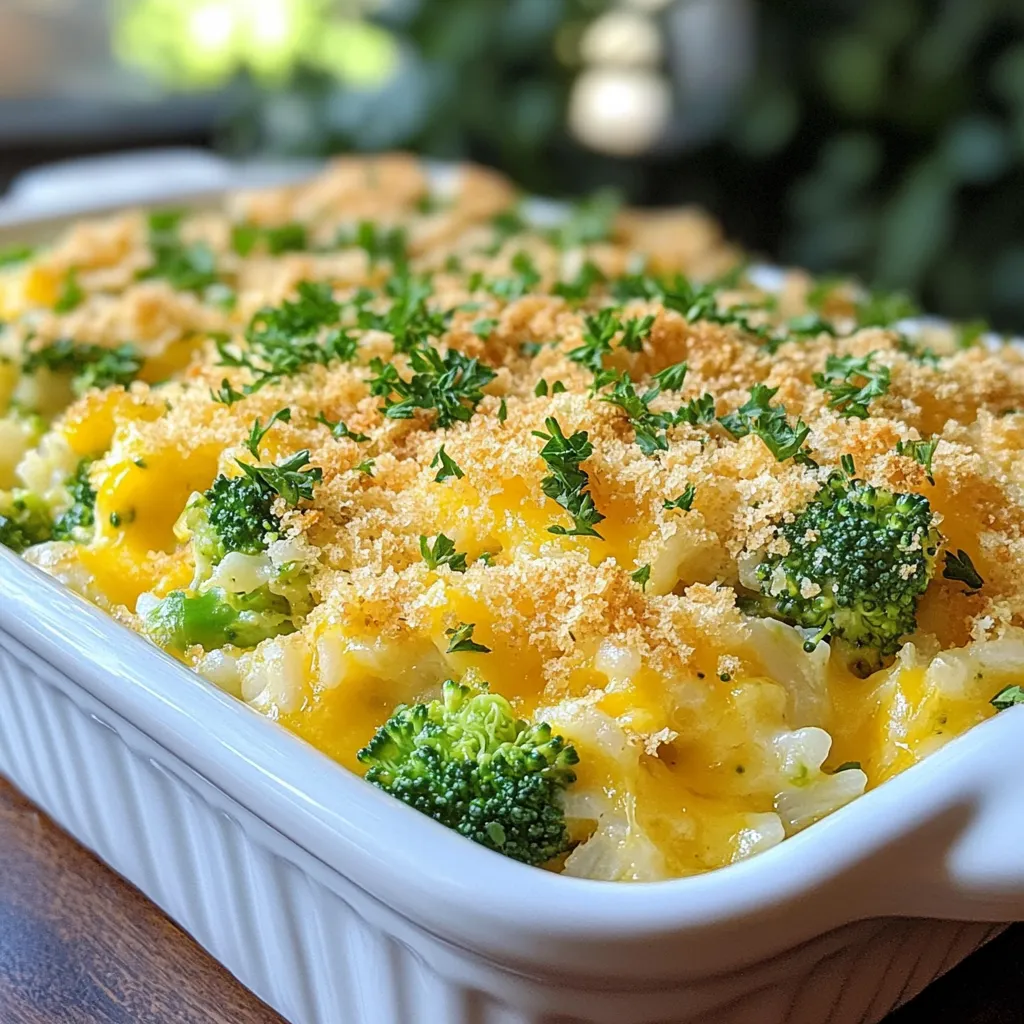 Cheesy Broccoli Rice Casserole Simple and Comforting Dish